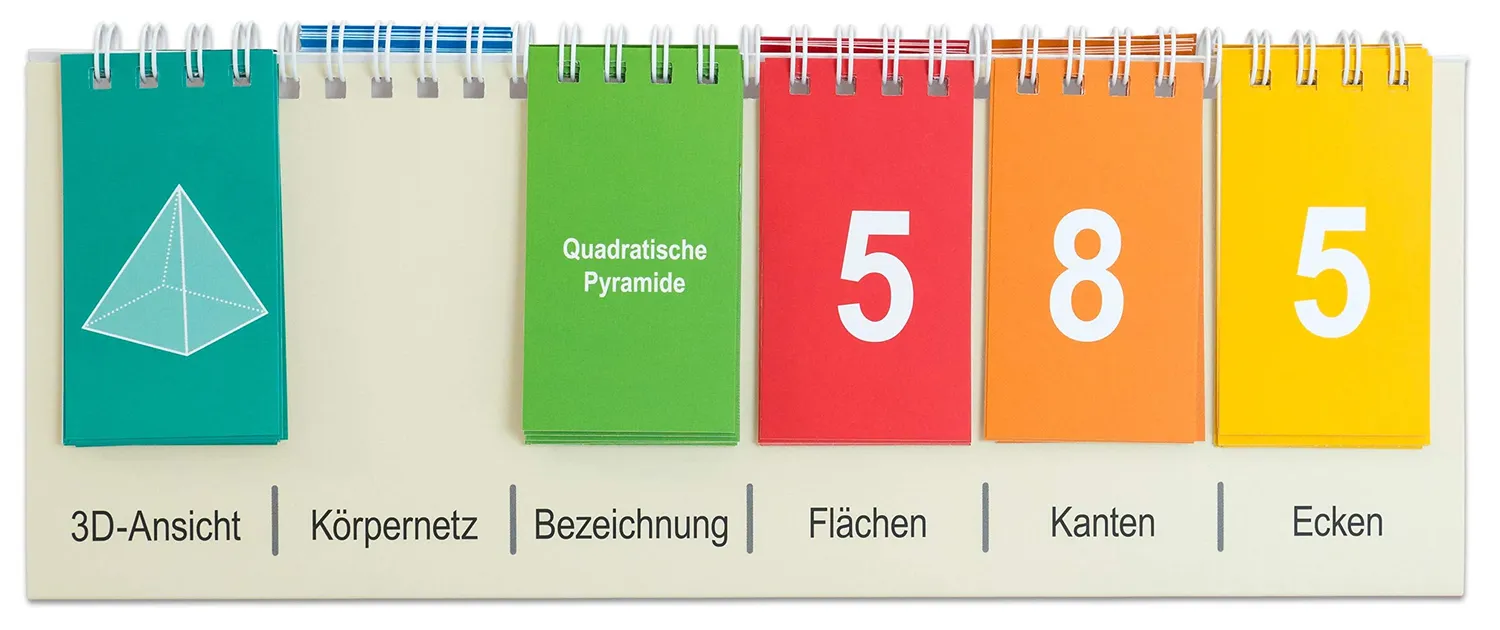 Betzold Geometrie-Körper-Flip geometrische Körper 12-teilig Karton
