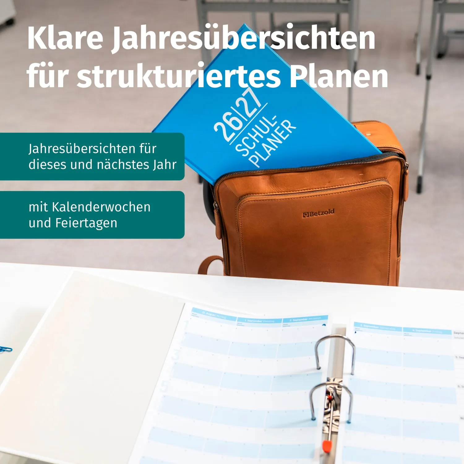Betzold Lehrerkalender 2026/2027 DIN A4 Schulplaner