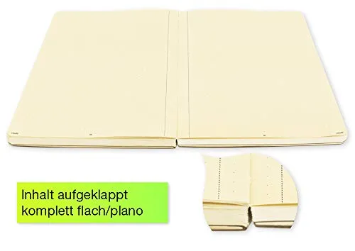 TimeTEX Natura Notizbuch A5-Plus 10353 Punkt-Raster Karton-Cover
