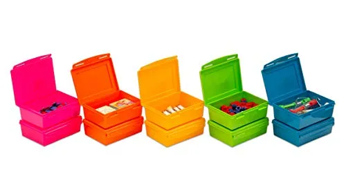 Betzold Freiarbeit Ordnungs-Set mit Boxen farbcodiert