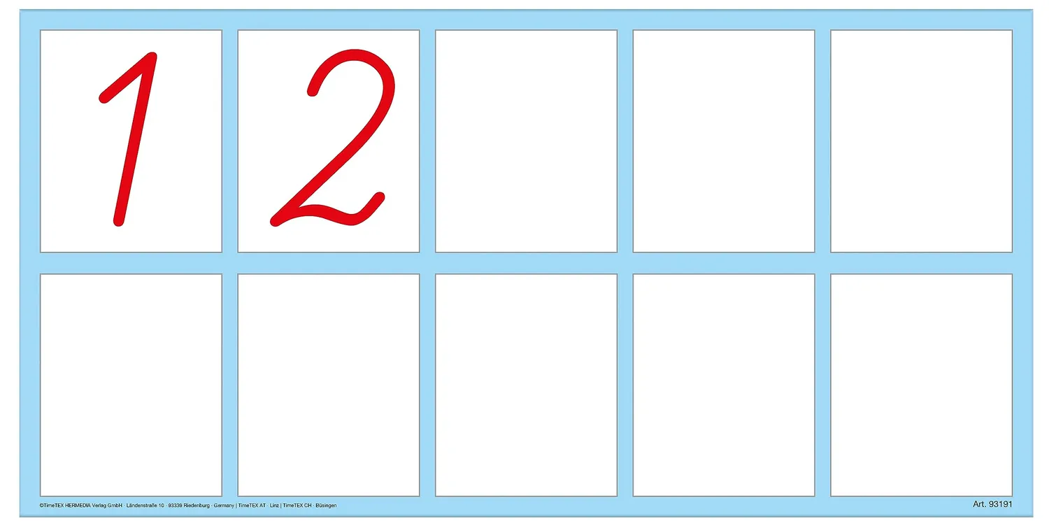 TimeTEX Demo-Whiteboard magnetisch 2-tlg wiederverwendbar