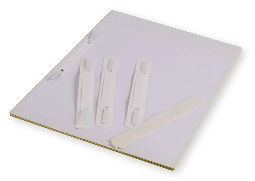 TimeTEX Heftstreifen 60019 selbstklebend 10 Stück weiß