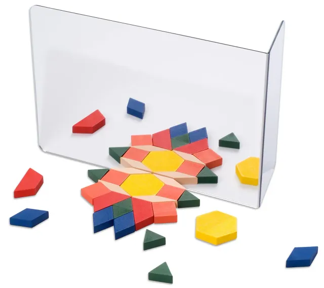 Betzold Symmetriespiegel mittel 10x15 cm standsicher Geometrie