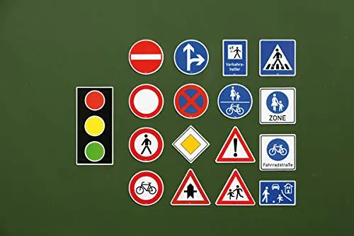 Betzold Verkehrszeichen-Set magnetisch Tafel Grundschule