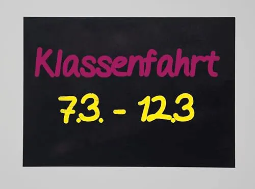 TimeTEX Tafelfolie A4 selbstklebend 2er Set schwarz Kreide