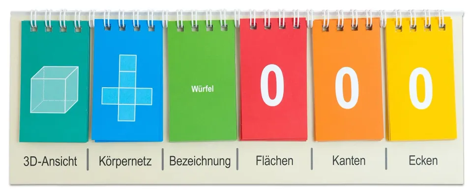 Betzold Geometrie-Körper-Flip geometrische Körper 12-teilig Karton