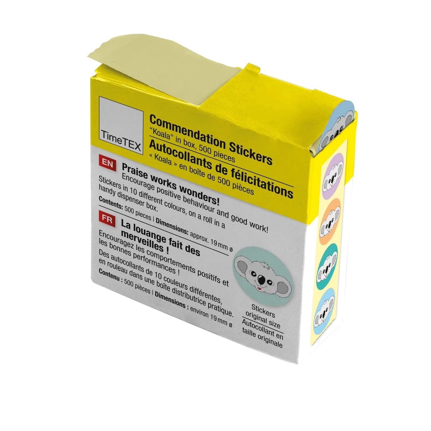 TimeTEX Belobigungs-Aufkleber Sticker 500er Box
