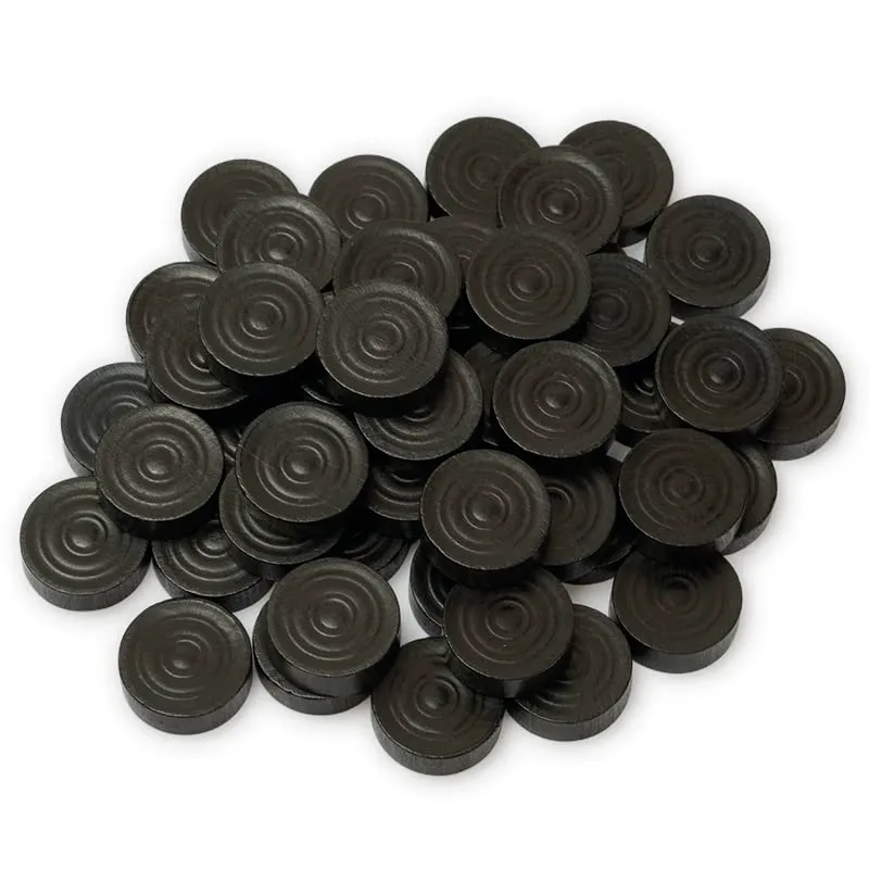 TimeTEX Spielsteine Holz 100 Stück Natur Schwarz 21 mm 93058
