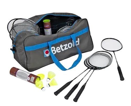 Betzold Alu-Line Badminton-Set Federballschläger 67 cm robust