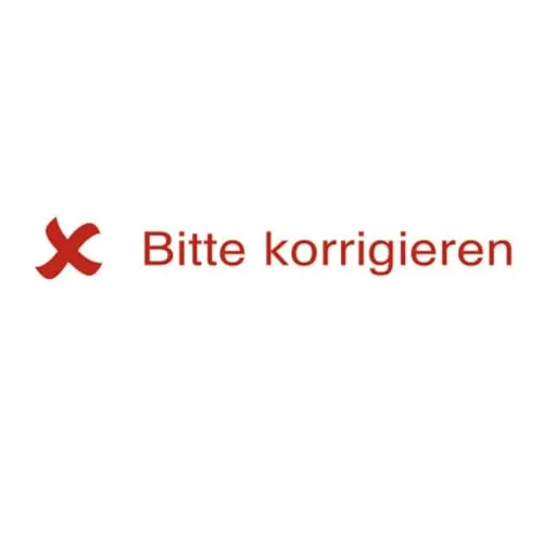 TimeTEX Perpetuum Stempel Bitte beenden 4-in-1 rot 40x10 mm