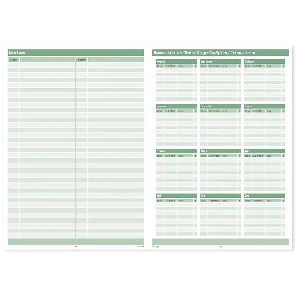 TimeTEX Design-Schulplaner Lehrerkalender 26/27