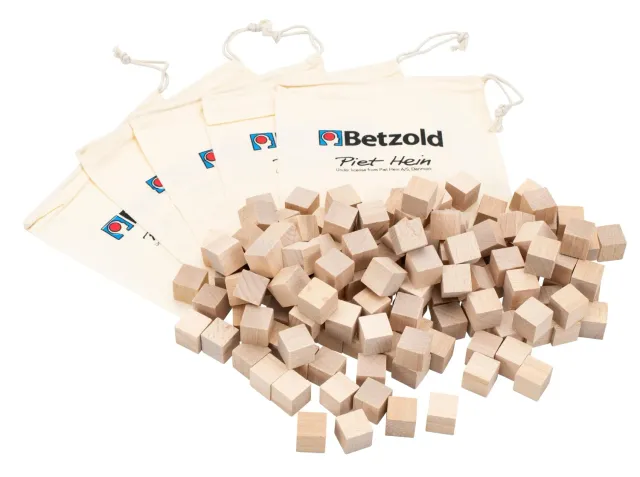 Betzold Bauset für 5 Soma-Würfel Holz 150-teilig