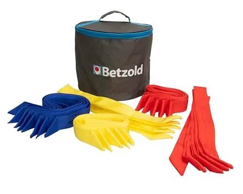Betzold Mannschaftsbänder-Set 3-farbig mit Rundtasche