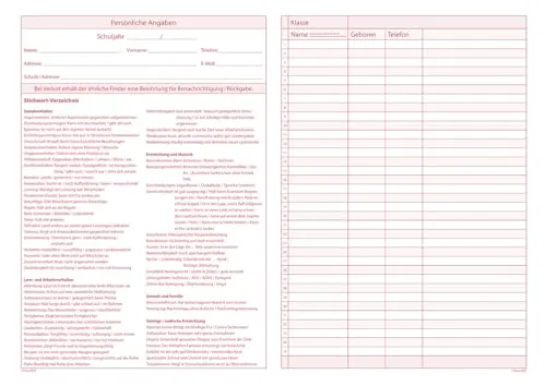 TimeTEX Schüler-Beobachtung Heft A4 Organisationshilfe