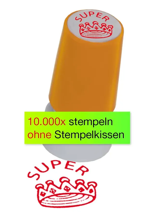 TimeTEX Siebdruck-Stempel Krone SUPER Motivstempel