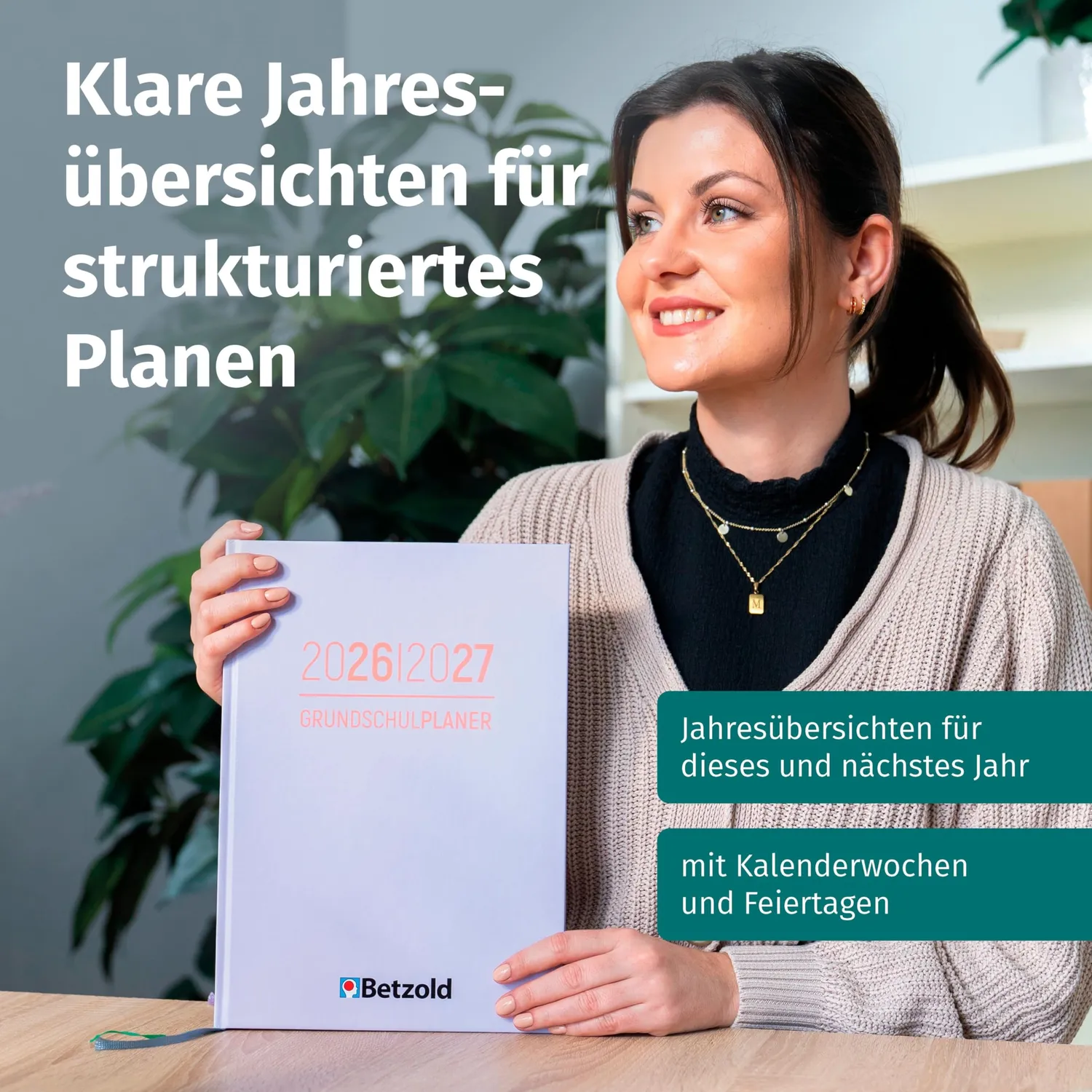 Betzold Design-Grundschulplaner 2026/2027 Lehrerplaner A4 Hardcover