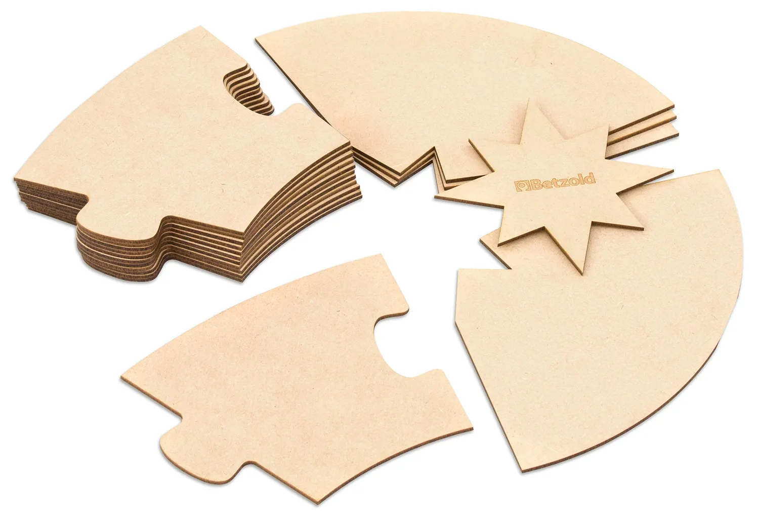 Betzold Montessori Jahreskreis Holz Ø 70 cm 17-teilig