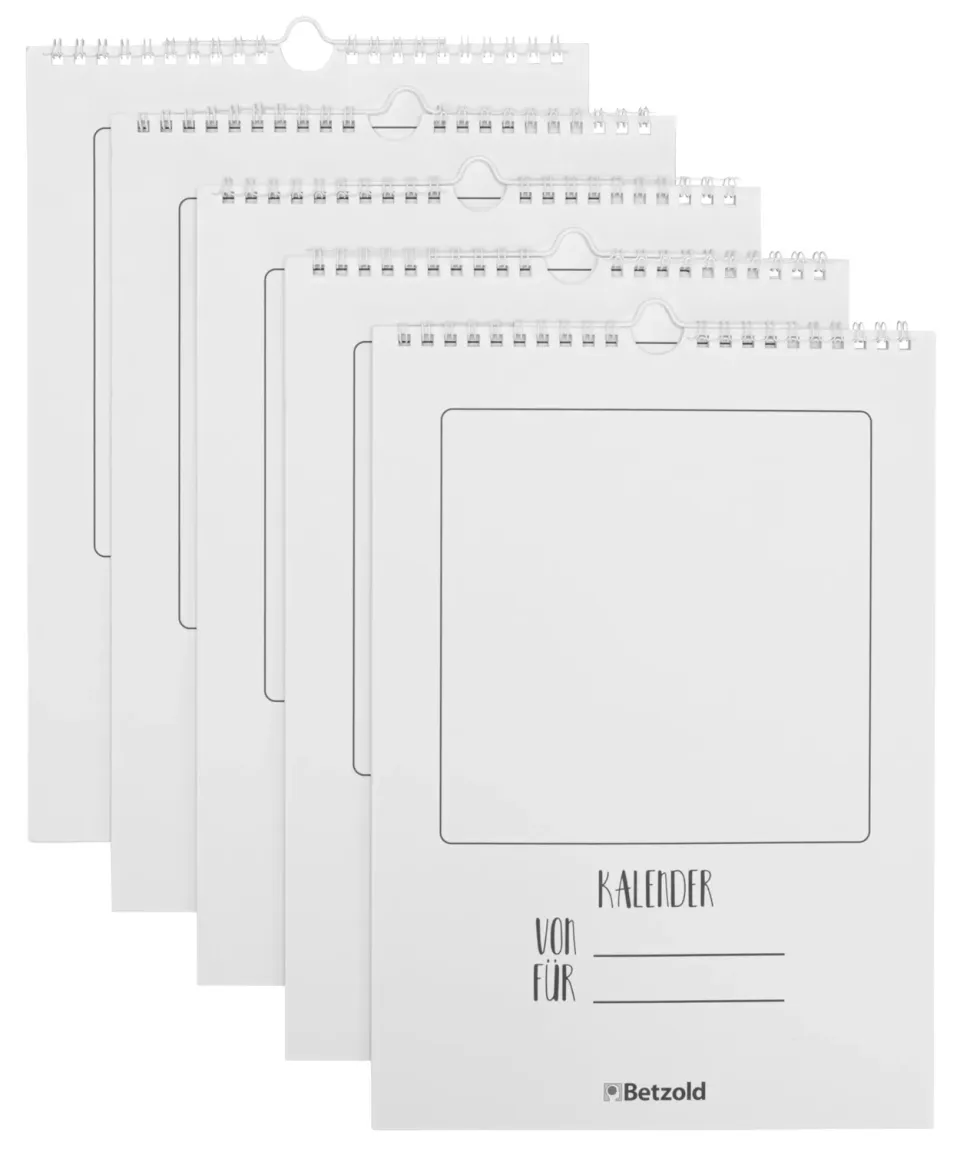 Betzold Bastel-Kalender Lernende Blanko-Wandkalender