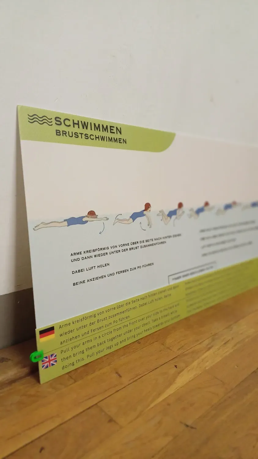 Sportlerntafel ET – Schwimmen Lerntafel-Streifen