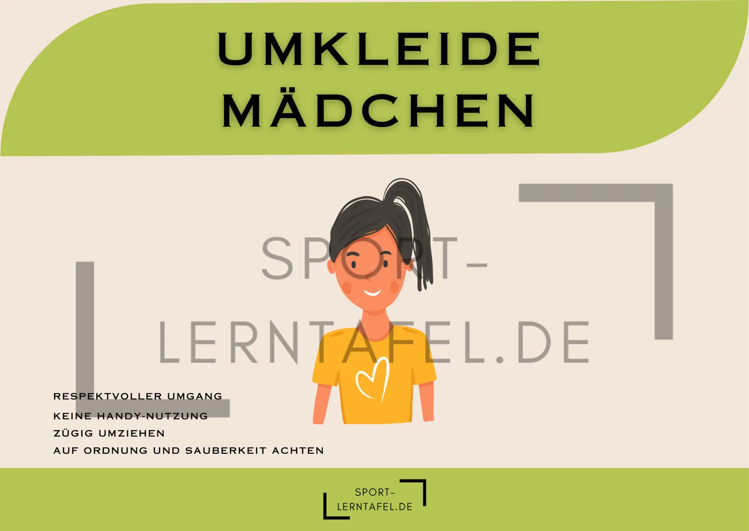 Sportlerntafel Beschriftung Aufkleber DIN A4