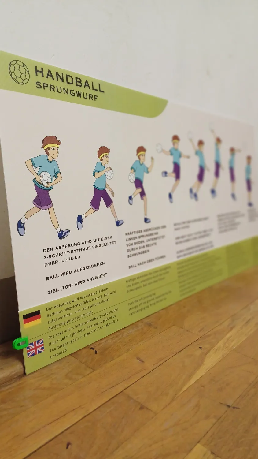 Sportlerntafel Lerntafelstreifen ET bilingual