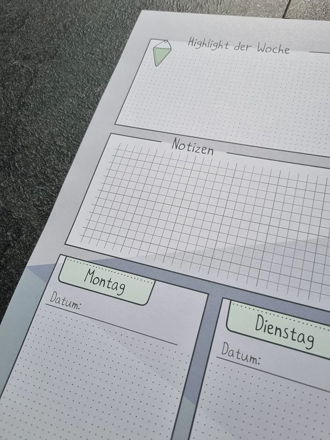 Betzold Wochenplan Schreibtischunterlage DIN A2 60 Blatt