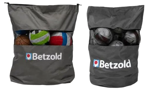 Betzold Balltragetasche groß Trainingstasche mit Rückengurt