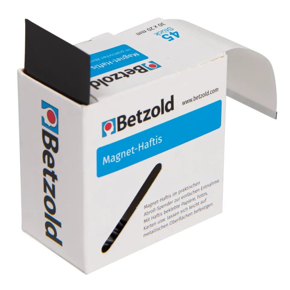 Betzold Magnet-Haftis im Abroller 45 Stück 3x2 cm