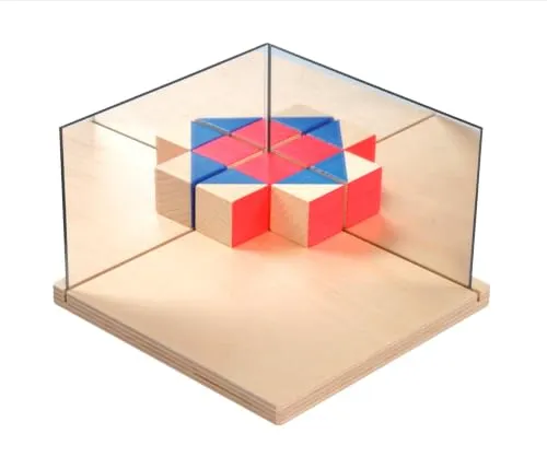 Betzold Multi-Geometrie-Spiegel Set 2 Spiegel mit Holzständer