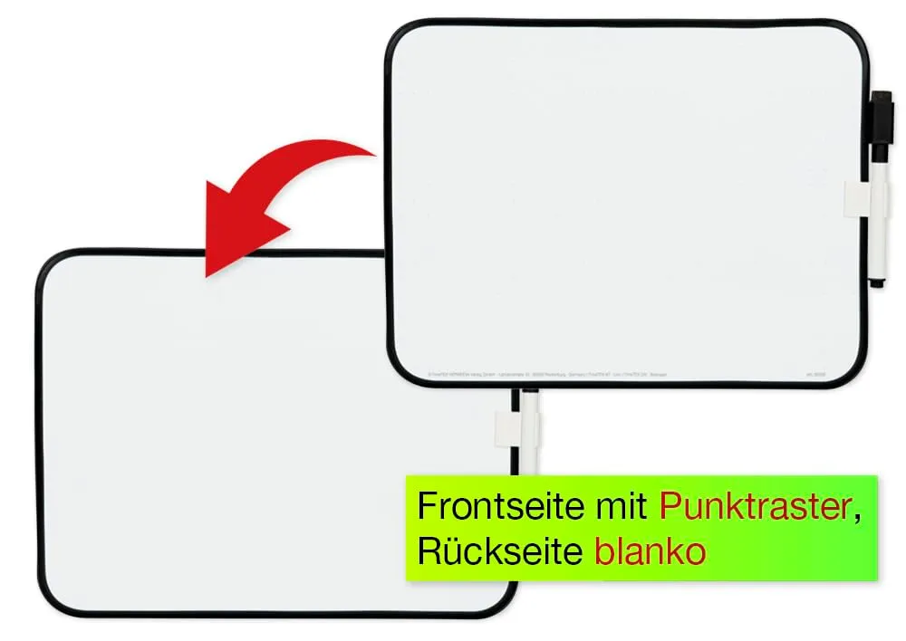 TimeTEX A4-Plus Whiteboard 4-tlg. doppelseitig mit Punktraster