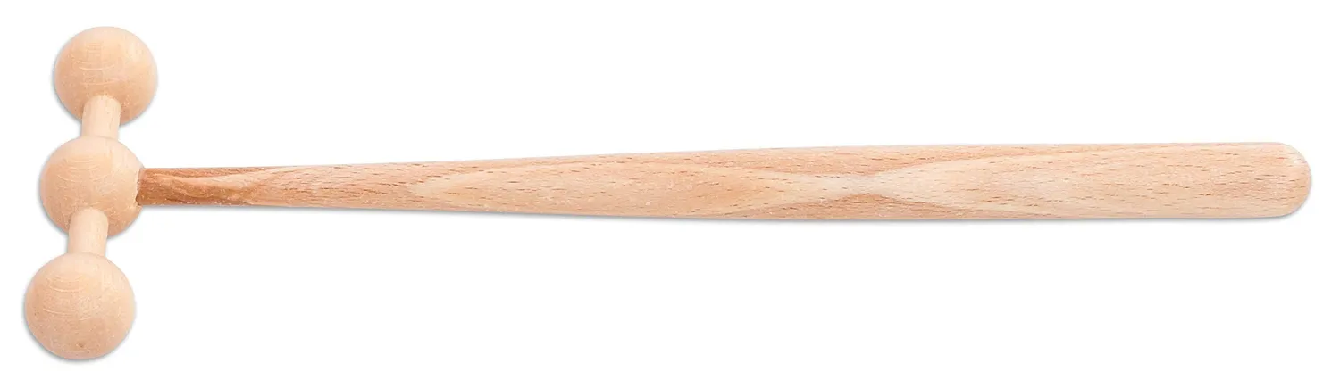 Betzold Dreikopf-Schlägel klein Holzschlägel Dreiklang Hartholz