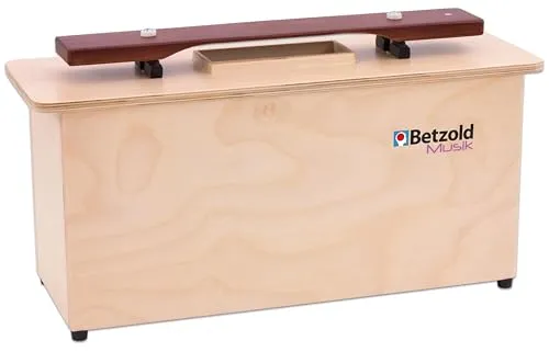 Betzold Kontrabass-Klangbausteine mit Klangkanal Hartholz