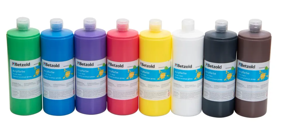 Betzold Acrylfarben 8er-Set Farben deckend vegan 8-teilig