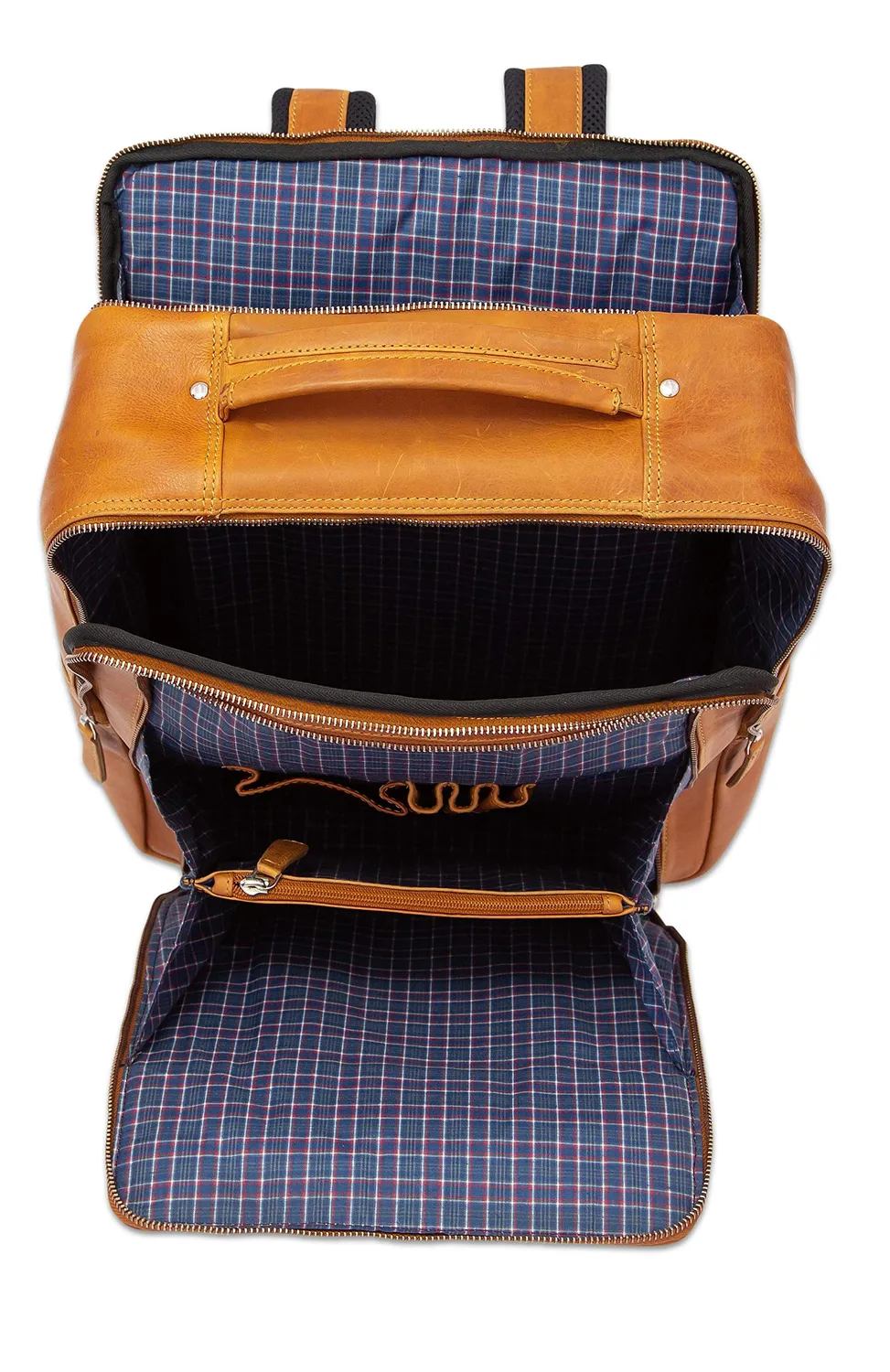 Betzold Jumba Lehrer-Rucksack aus Rindsleder 15-Zoll-Laptopfach