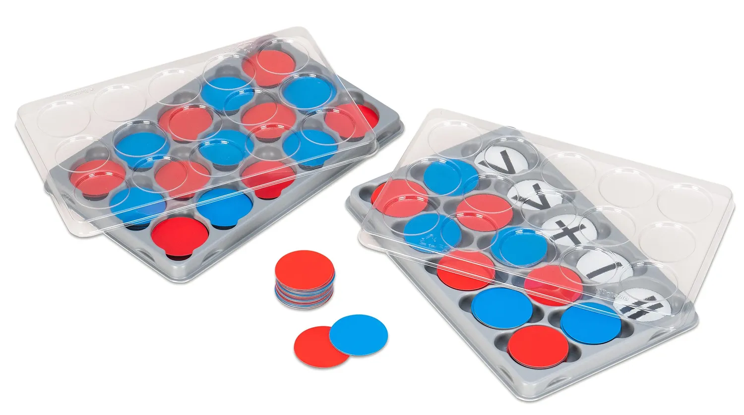 Betzold Wendeplättchen magnetisch rot-blau