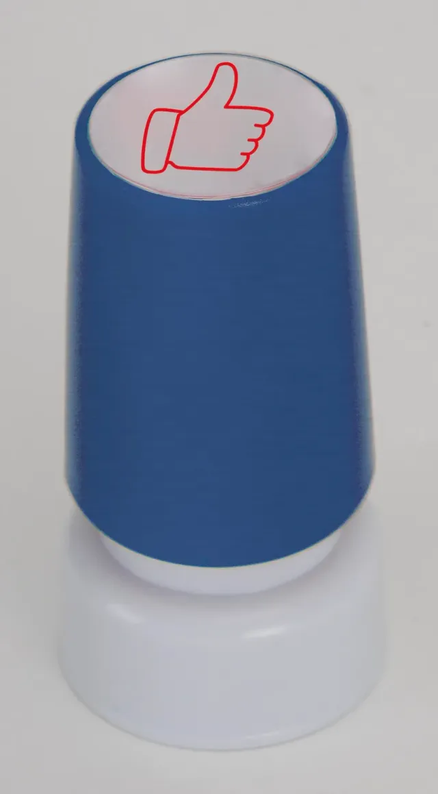 TimeTEX Perpetuum Daumen modern Siebdruck-Stempel 18 mm