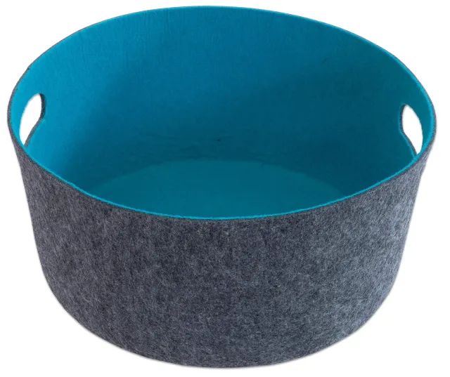 Betzold Filzkorb türkis Aufbewahrungskorb 38 cm
