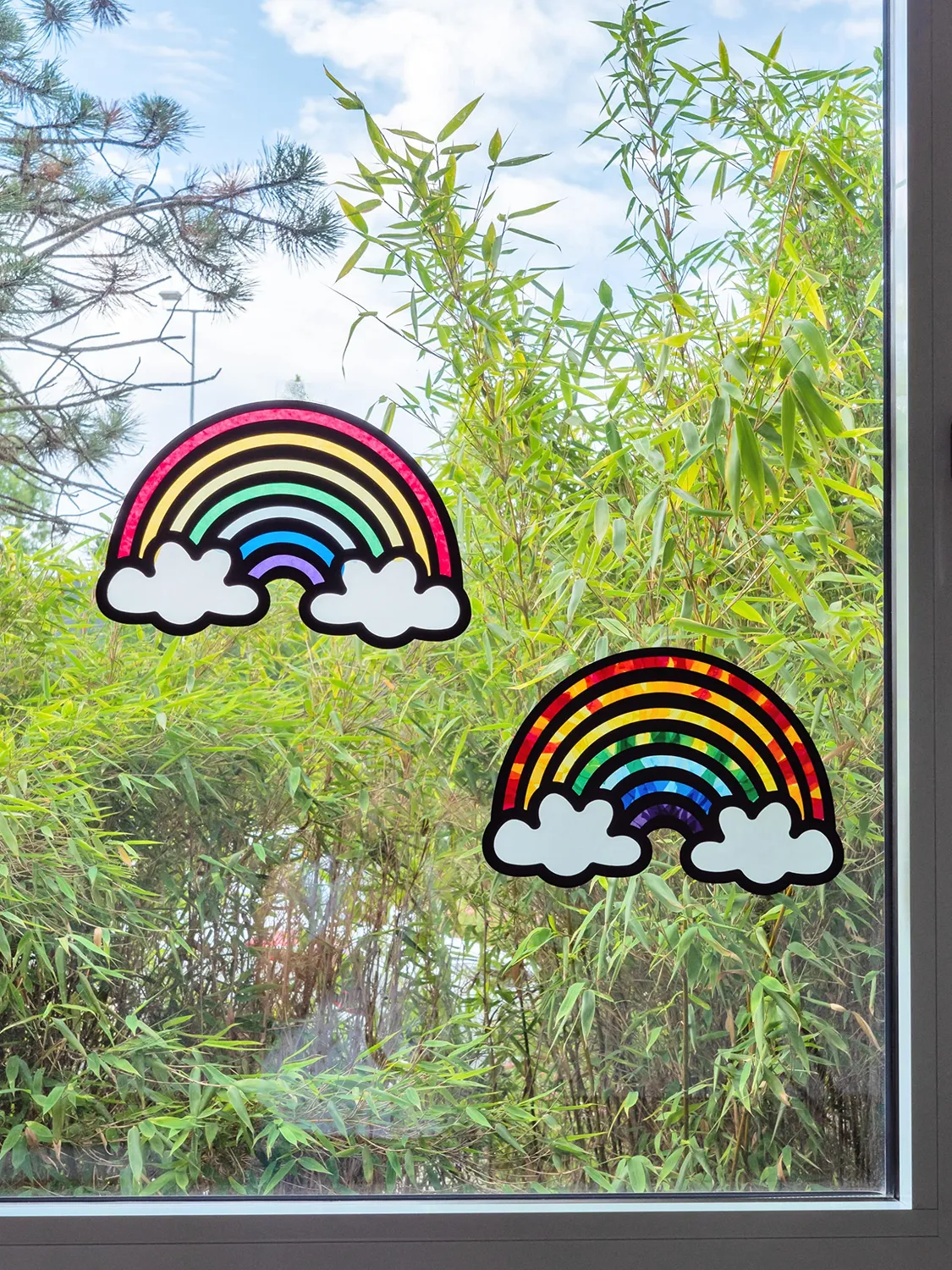 Betzold Fensterbilder Regenbogen Bastelset 24 Bilder 8-farbig