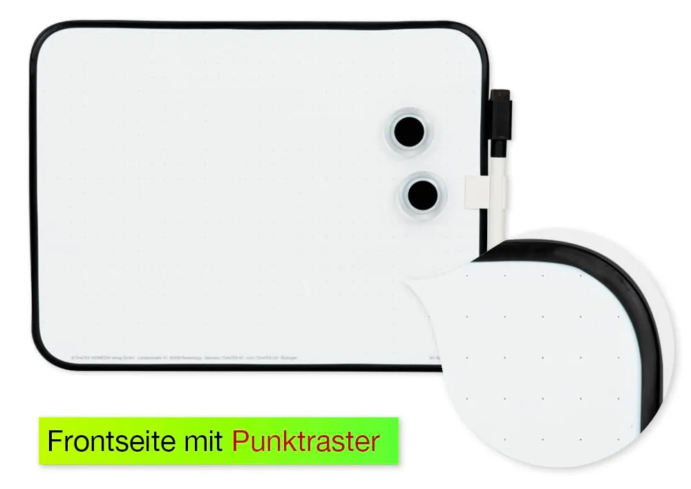 TimeTEX A4-Plus Whiteboard 4-tlg. doppelseitig mit Punktraster