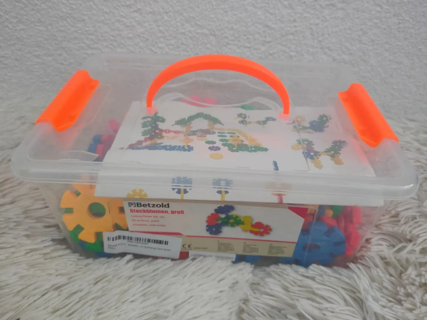 Betzold Steckblumen groß 100-tlg Steckspiel Box