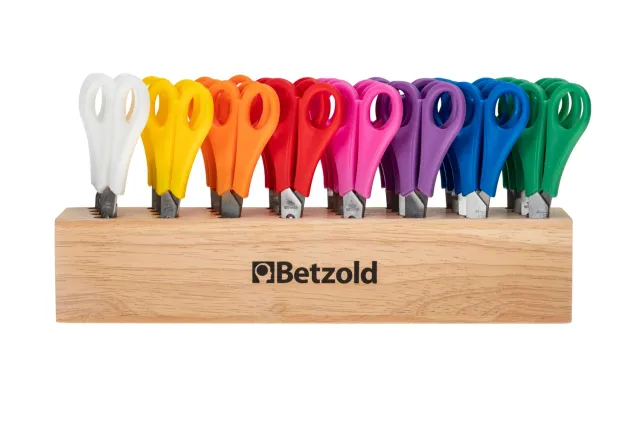 Betzold Scherenständer Holz Scheren-Set 32-tlg. Kinderscheren