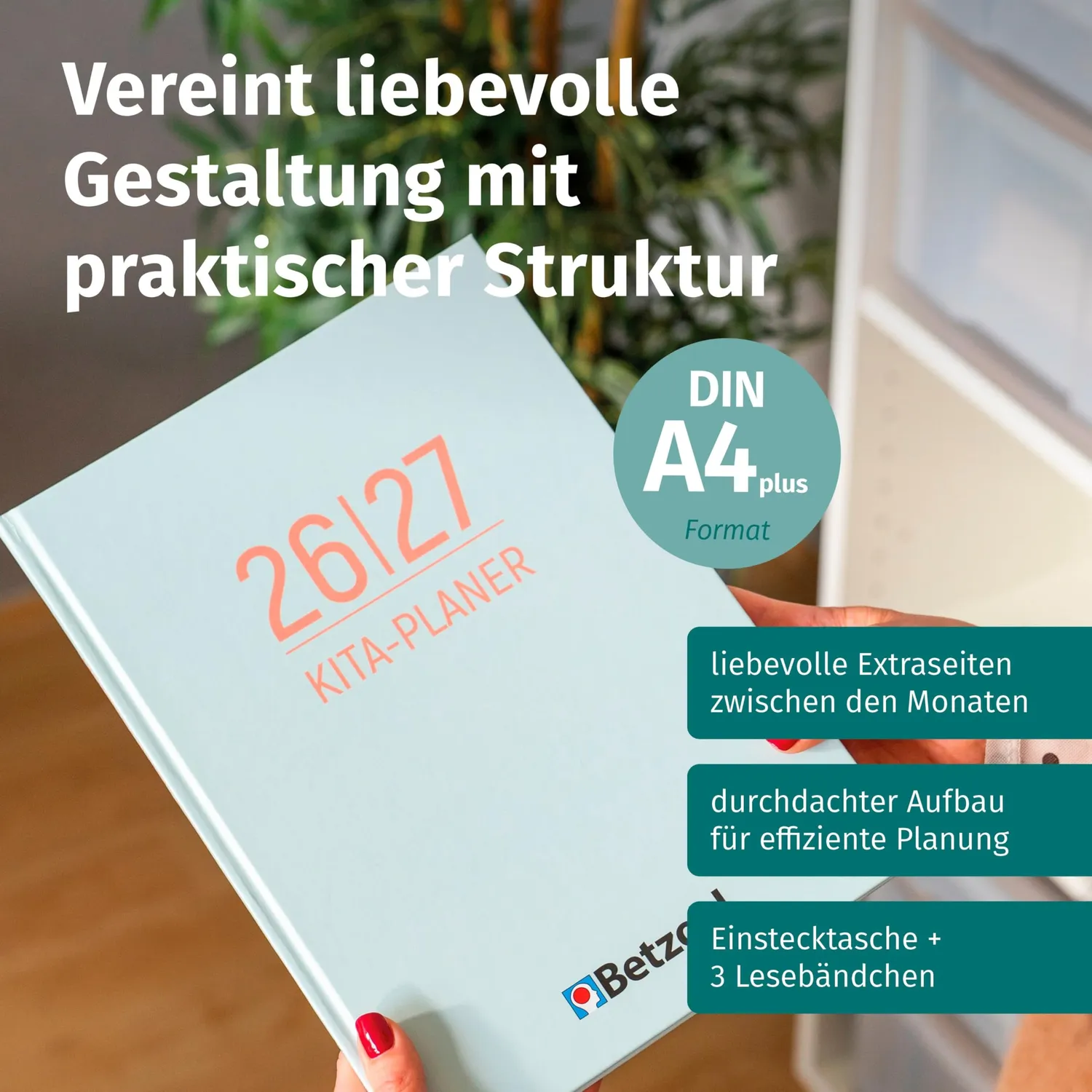 Betzold Kitaplaner Hardcover DIN A4 plus Kita-Jahr