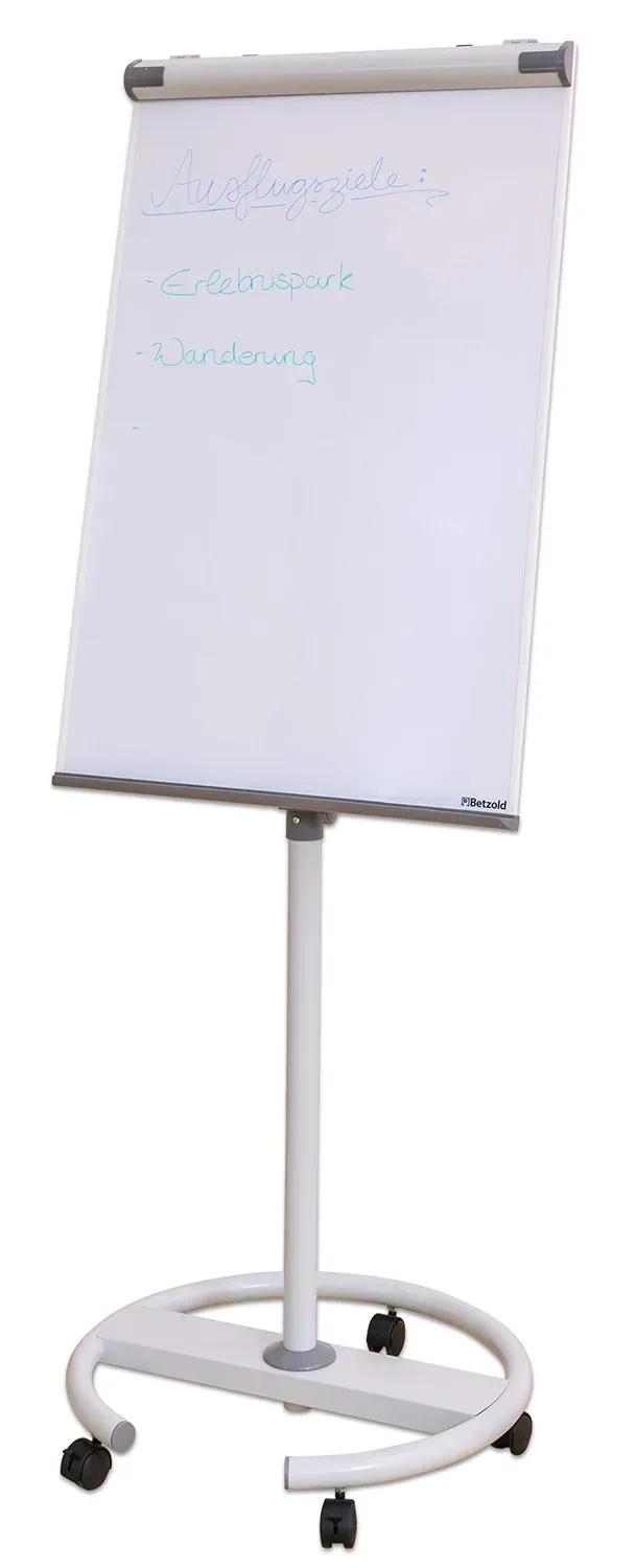 Betzold Flipchart-Ständer mobil Whiteboard magnetisch Rollen