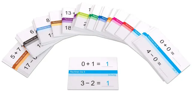 Betzold Selbstlernkarten Mathe 5er-Set Lernkarten 720 Stück