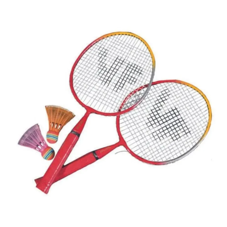 Betzold Schmetterball Badminton-Set 2 Schlaeger 2 Baelle Aluminium