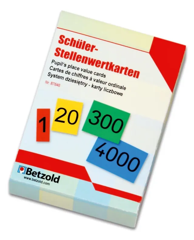 Betzold Stellenwert-Karten 0-9999 Rechenkarten 40-teilig